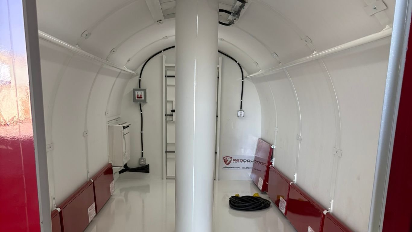 comfortable storm shelter interior