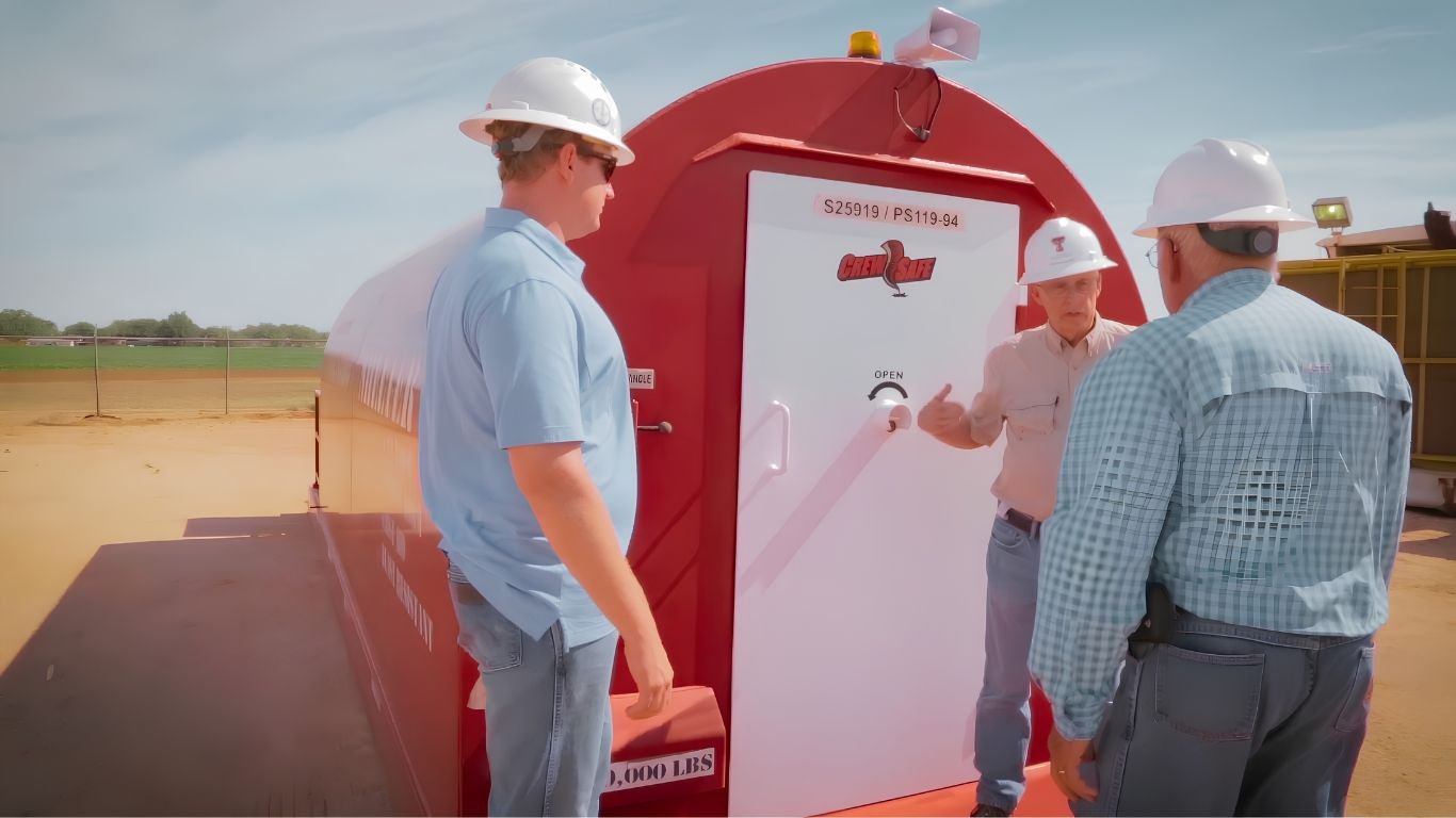 portable safe room red dog mobile shelter tour